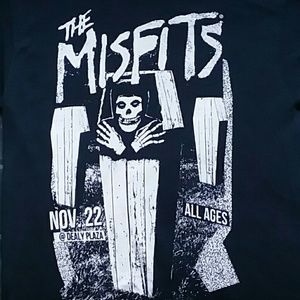 Misfits Traditional B/W Crimson Ghost/Coffin Tee